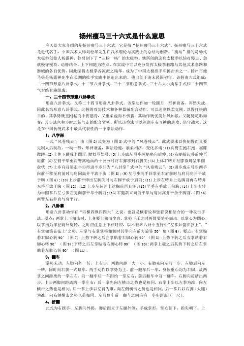 扬州瘦马三十六式是什么意思