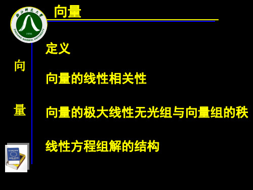 线性代数 第四章 向量.ppt