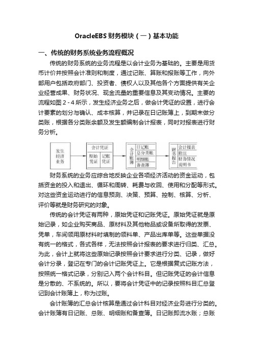 OracleEBS财务模块（一）基本功能