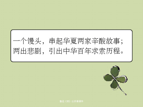 鲁迅《药》公开课课件