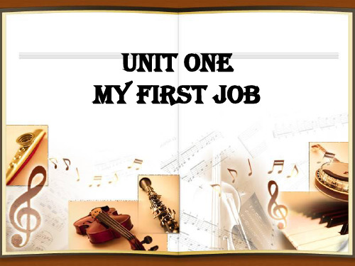 Unit1 My first job part 1 communicative activities