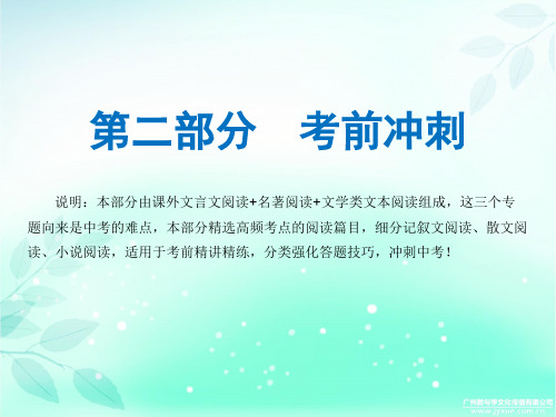 2019年中考语文复习资料考前冲刺