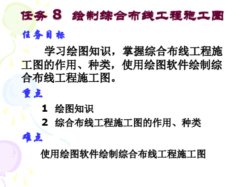 任务8 绘制综合布线工程施工图 共24页