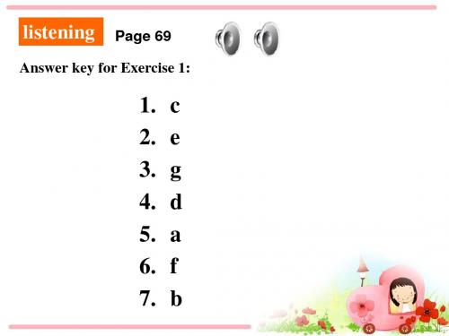 人教版新课标英语选修6unit5 Workbook教学课件