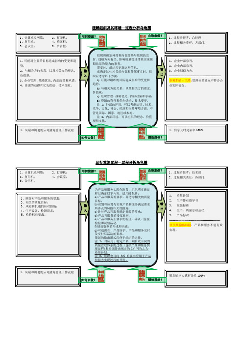 ISO9001过程分析图-乌龟图