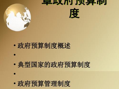 政府预算制度概述(ppt42张)