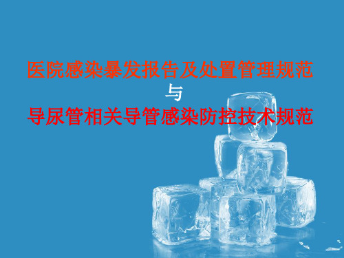 医院感染暴发报告及处置管理规范院感培训PPT课件