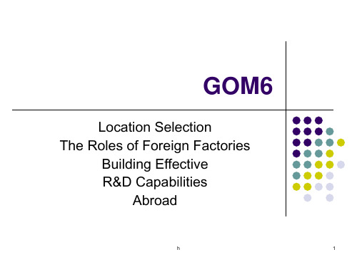 全球运营管理课件new gom6-location and foreign factories