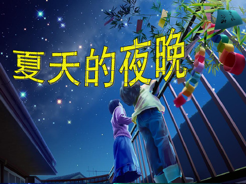 《夏天的夜晚》PPT