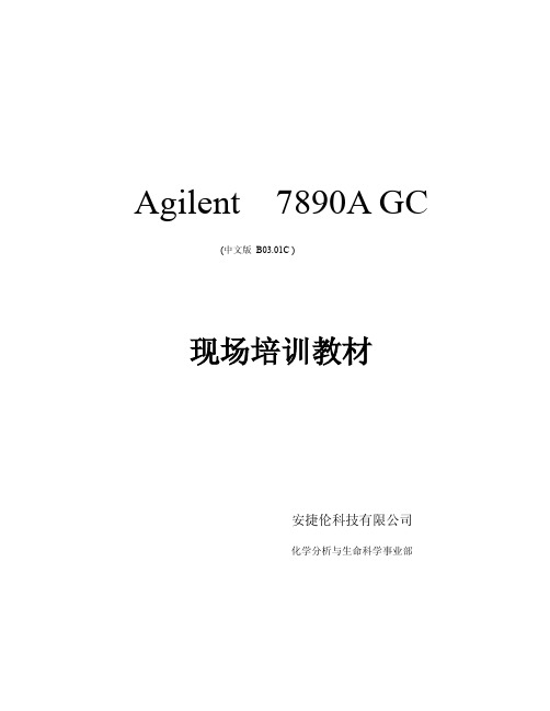 Agilent 7890A GC现场培训