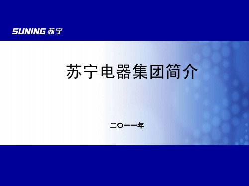 苏宁电器集团简介