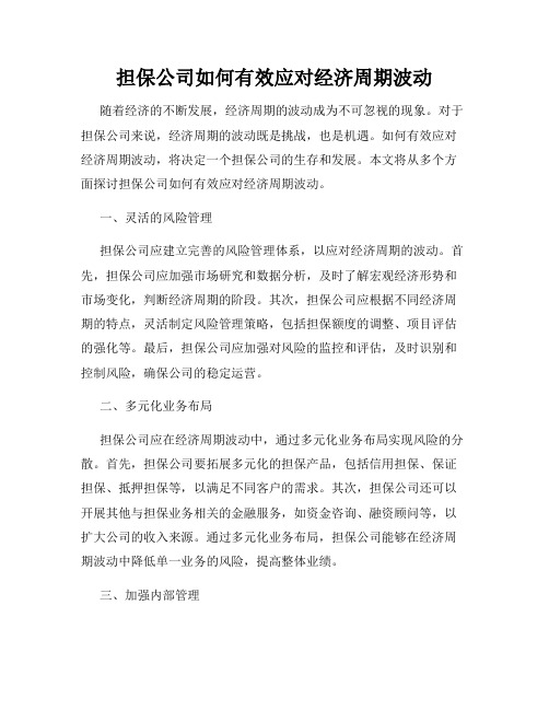 担保公司如何有效应对经济周期波动