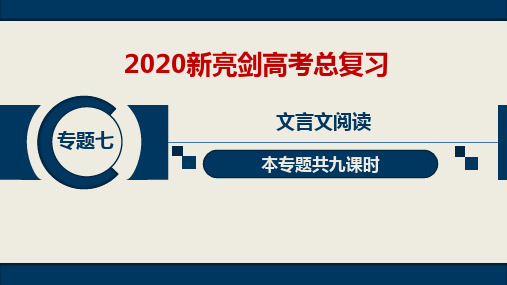 (第四课时)20语文新亮剑PPT专题7“课堂精讲“