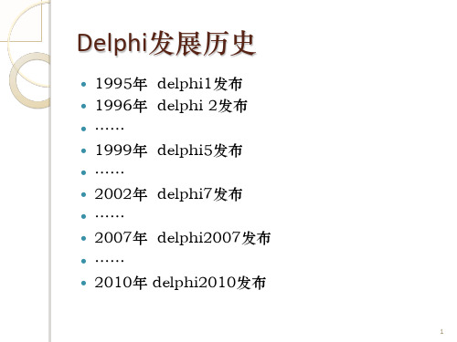 Delphi编程入门讲解