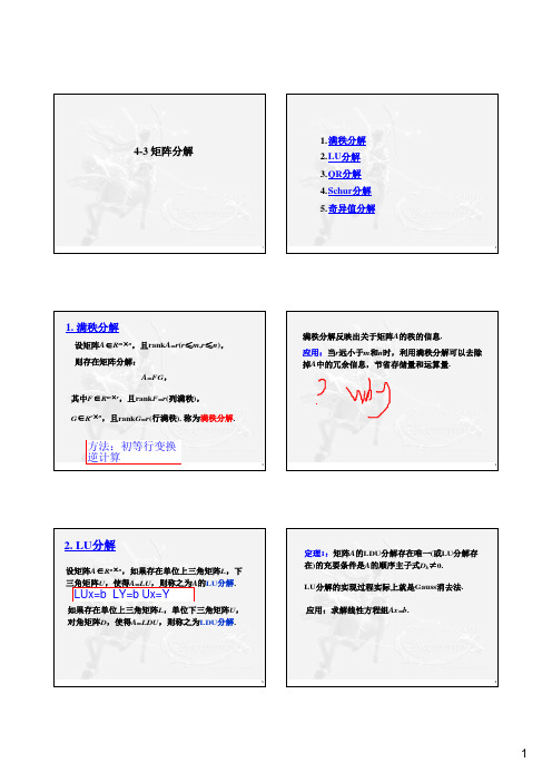 第4讲(3)矩阵的分解