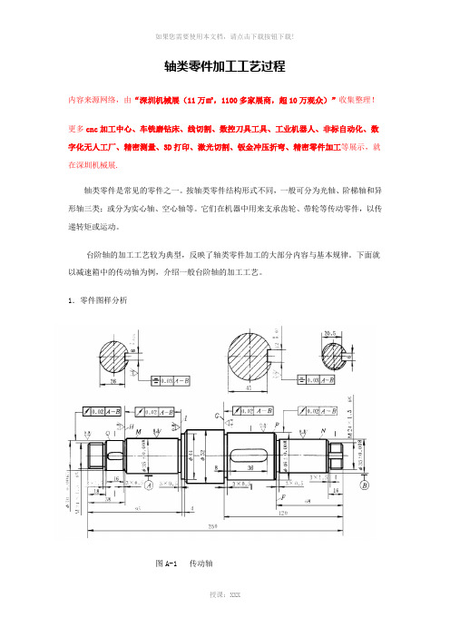 轴类零件加工工艺过程【详解】