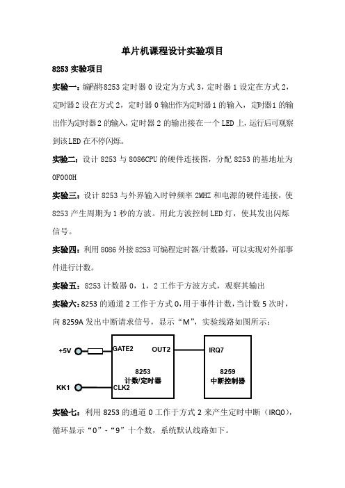 单片机课程设计