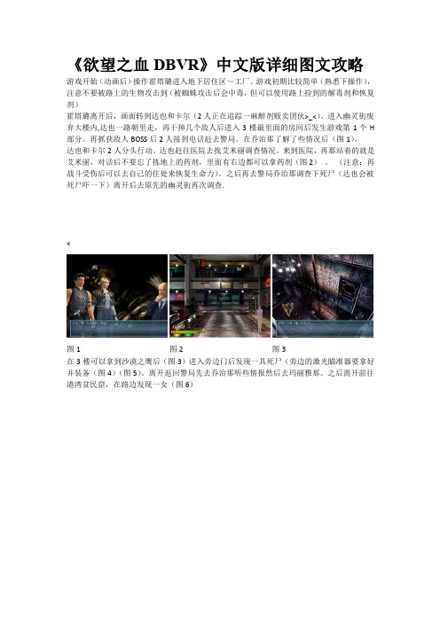 《欲望之血DBVR》中文版详细图文攻略