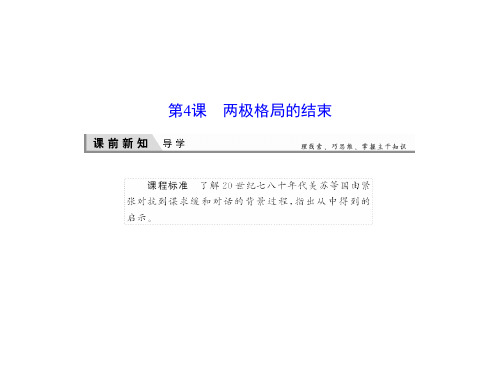 人教版高中历史选修3课件两极格局的结束