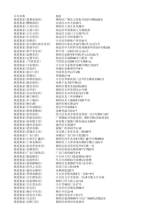 我爱我家、链家地产、中大恒基