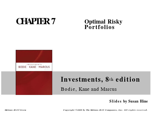 Chap007 Optimal Risky Portfolios  博迪投资学课件