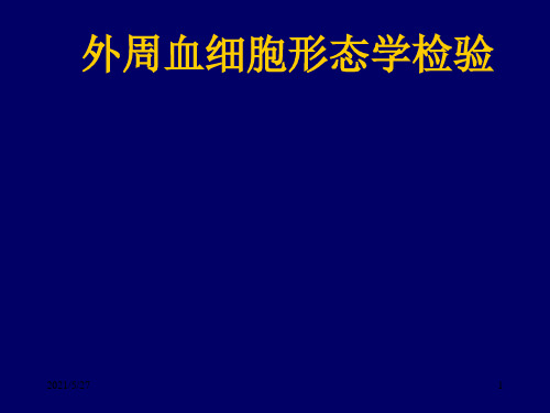 血涂片、红细胞形态