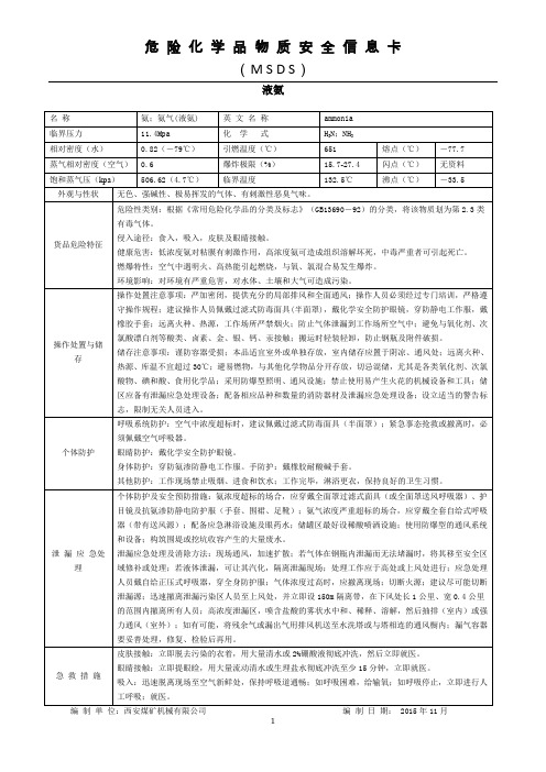 液氨MSDS(2)