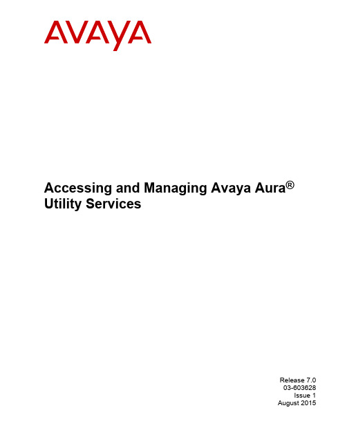 AccessingandManagingAvayaAuraUtilityServices (1)