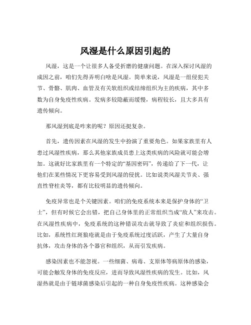 风湿是什么原因引起的