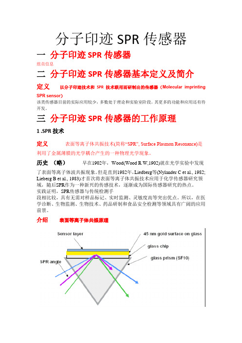 分子印迹SPR传感器介绍