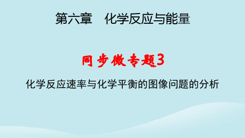 新教材高中化学第六章微专题3化学反应速率与化学平衡的图像问题的分析pptx课件新人教版必修第二册