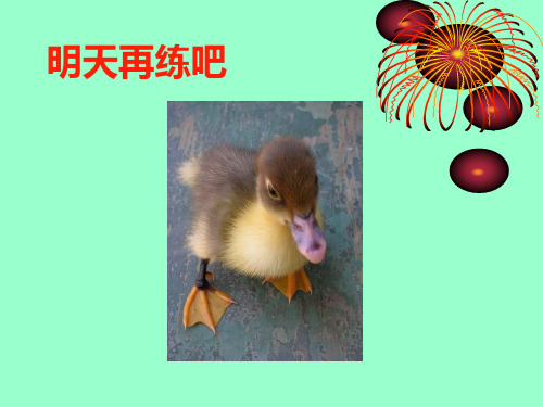 鄂教版一年级下册语文《明天再练吧》》
