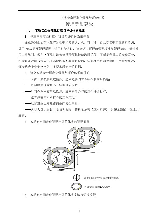 本质安全管理手册建设