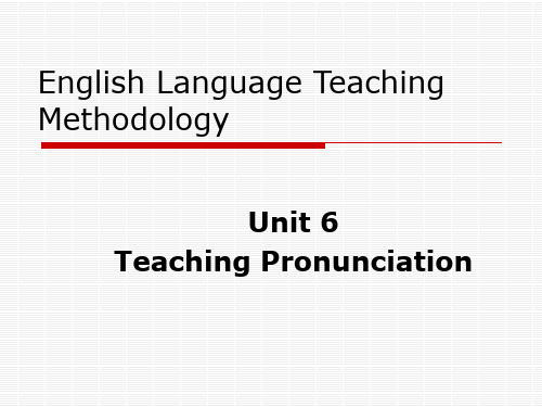 6 Teaching Pronunciation