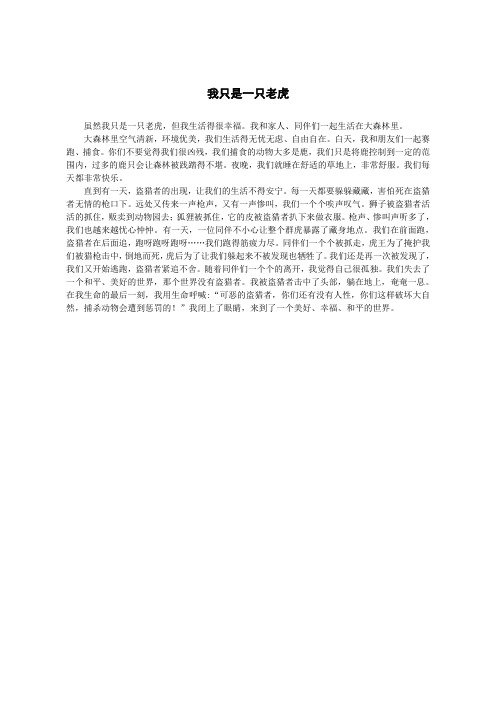 我只是一只老虎