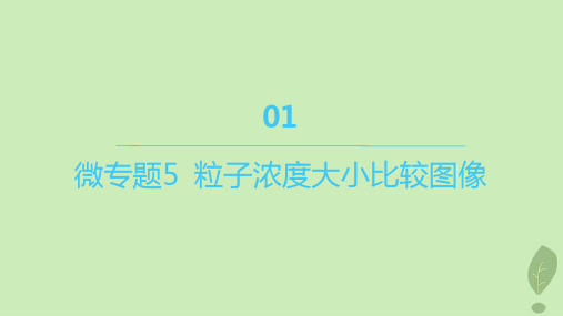 江苏专版高中化学第三章微专题5粒子浓度大小比较图像课件新人教版选择性必修1