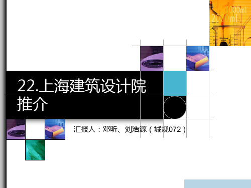 22上海建筑设计院dxx-PPT精品文档