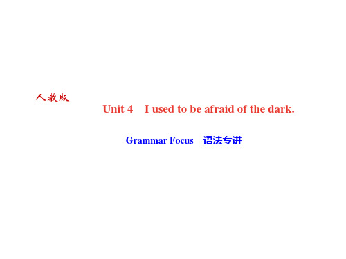 秋人教版九年级英语(广东)作业课件：Unit4 Grammar Focus 语法专讲