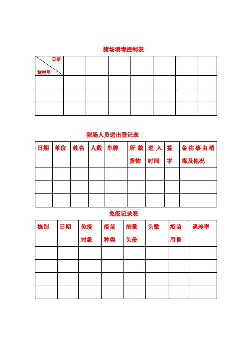 猪场表格文档 (2)