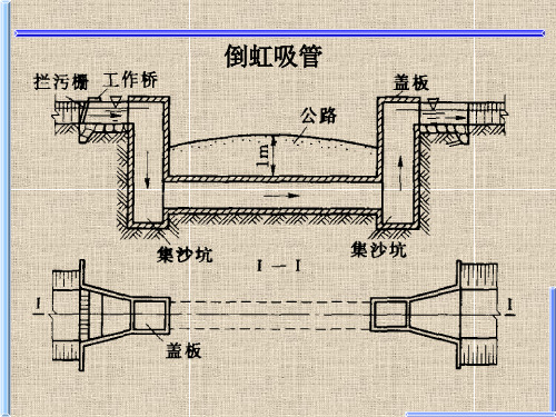 倒虹吸管、跌水及陡坡