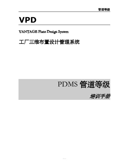 PDMS中文教程(管道等级)