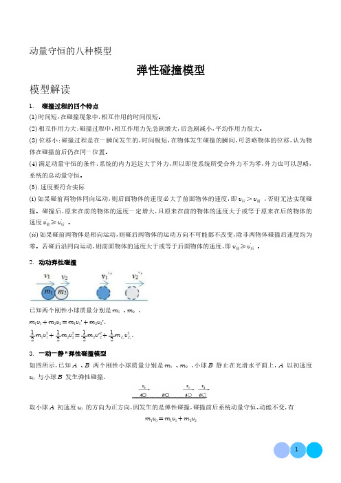 弹性碰撞模型(学生版)