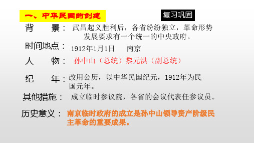 人教部编版八年级历史上册第11课 北洋政府的黑暗统治课件(31张)