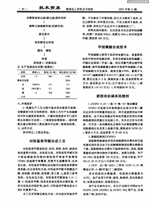 甲烷磺酸合成技术