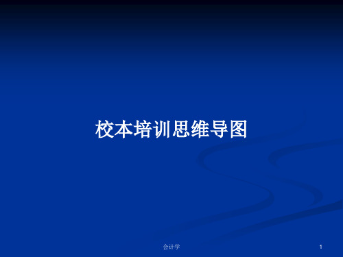 校本培训思维导图PPT学习教案