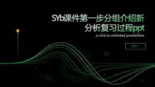 SYb课件第一步分组介绍新分析复习过程ppt