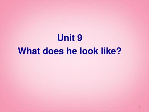 湖北省武汉市七级英语下册《Unit9 What does he look like Period 3》课件 人教新目标版