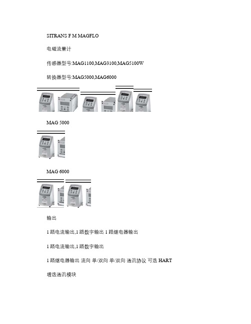 Siemens 西门子 SITRANS F M MAGFLO 电磁流量计要点