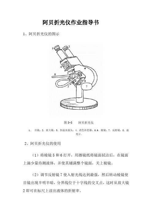 阿贝折光仪作业指导书