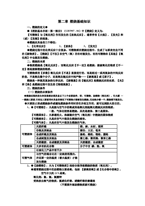 第02章 燃烧 - 建(构)筑物消防员初级考试要点